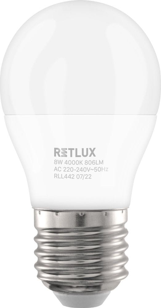 Retlux RLL 442 G45 E27 miniG 8 W CW